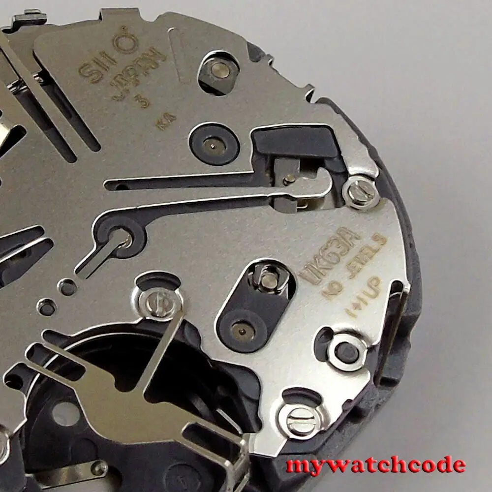 Кварцевые часы с механизмом VK63 дата на 3 новинка VK 63