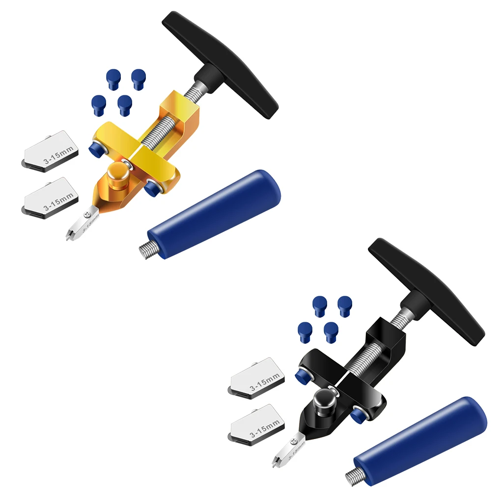 

Glass Opener Aluminum Alloy Glide Tile Tool 3-15mm 2-in-1 Portable Ceramic Accessory Gold