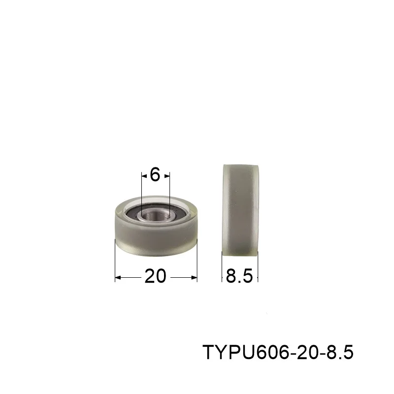 

Полиуретановый роликовый шкив TYPU696 прозрачный