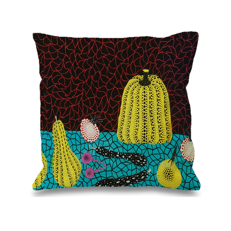 

Yayoi Kusama Outdoor Cushion Covers Decorative Cushions for Luxury Room Double Bed Linen Body Pillows Decor Home Pilow Pillow