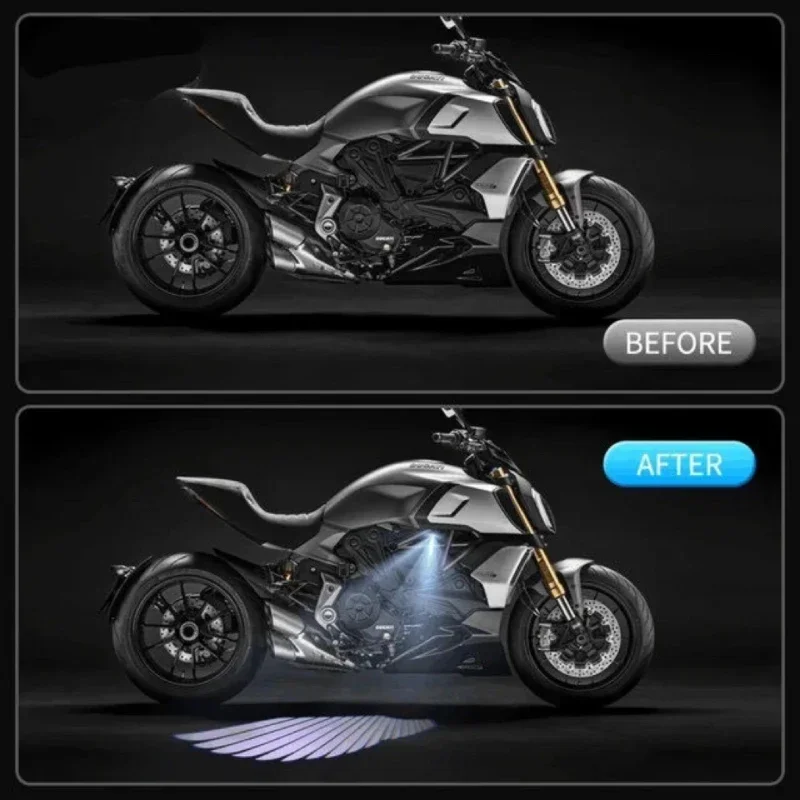 Мотоциклетные светодиодные крылья ангела освещение напольное модифицированное