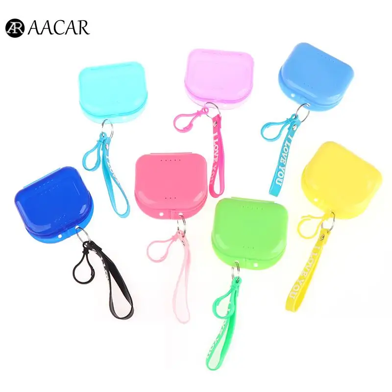 

1PC Denture Case Orthodontic Teeth Box Teeth Protective Case Orthodontic Dental Chain Storage Container Holder Invisible Box