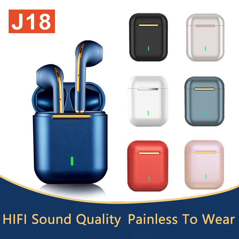 

Tws-стереонаушники J18 с поддержкой Bluetooth 5,0 и микрофоном