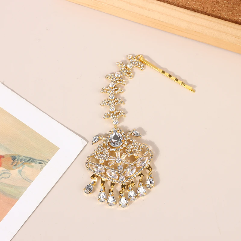 Элегантное геометрическое искусственное индийское свадебное украшение