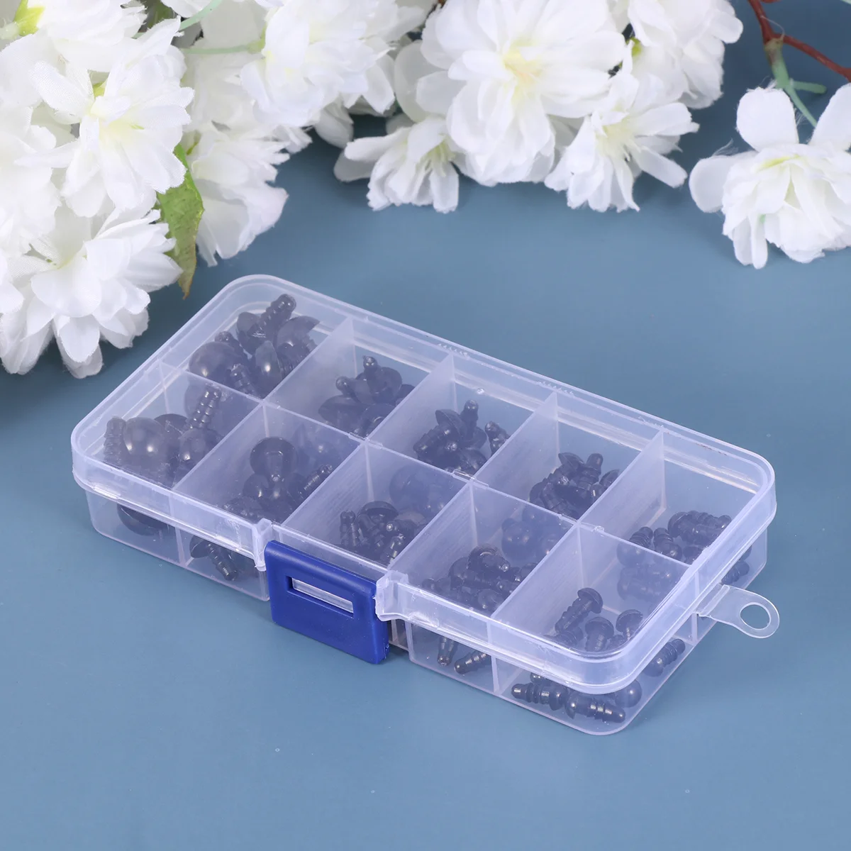 

100pcs/ Box Safety Eyes Stuffed Dolls Black Eyes with Washers DIY Making Supplies for Stuffed Animals Crochet Bears 6/ 8// 10/