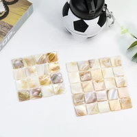 natural shell square mosaic tile kitchen countertop bathroom floor wallpaper home decor background wall sticker craft placemat