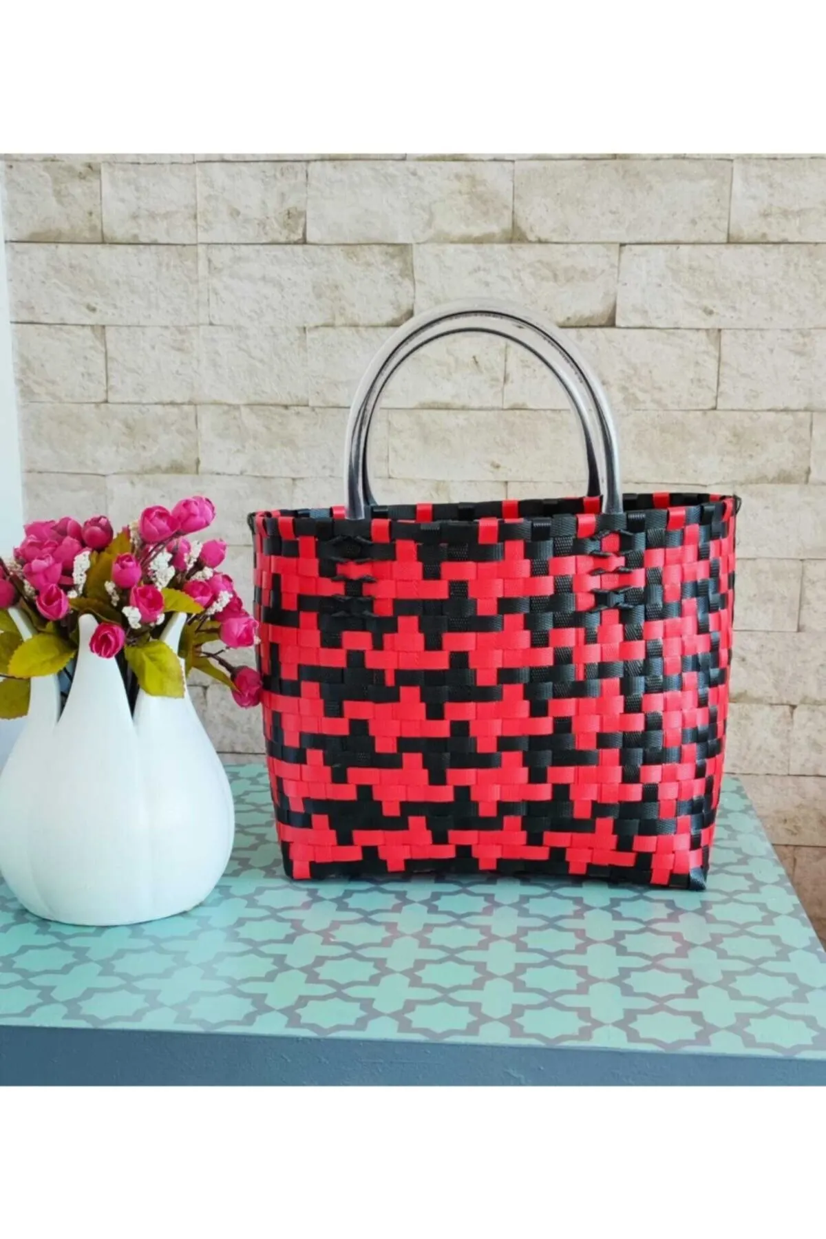 

Женская пляжная сумка Nihal Market Tote Bag, модная летняя вместительная сумка через плечо с рисунком верха-рюкзак сумки для покупок