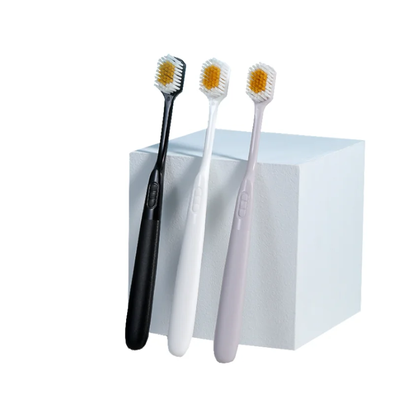 

3 Sets of Soft Bristles Toothbrush Ultra-fine Small Wide Head Macaroon Color Home Adult