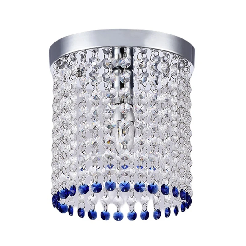 

Modern Chrome Lustre LED Crystal Ceiling Lights Lighting Fixture Ceiling Lamp Crystals Aisle Lights Home Decoration