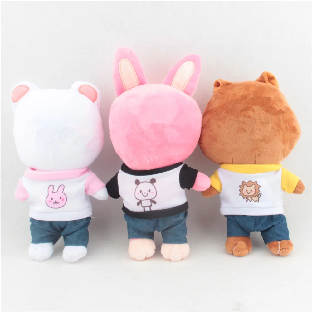 

20 см кукольная одежда, Панама, Мультяшные животные, узор, Плюшевые Мини-джинсы для хлопковых набивных кукол, игрушечные аксессуары