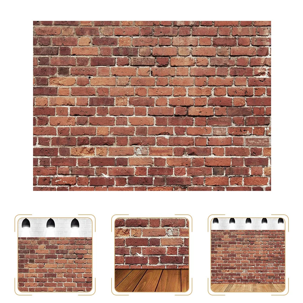 

Photography Backdrop Red Brick Background Decor Retro Background Hanging Cloth