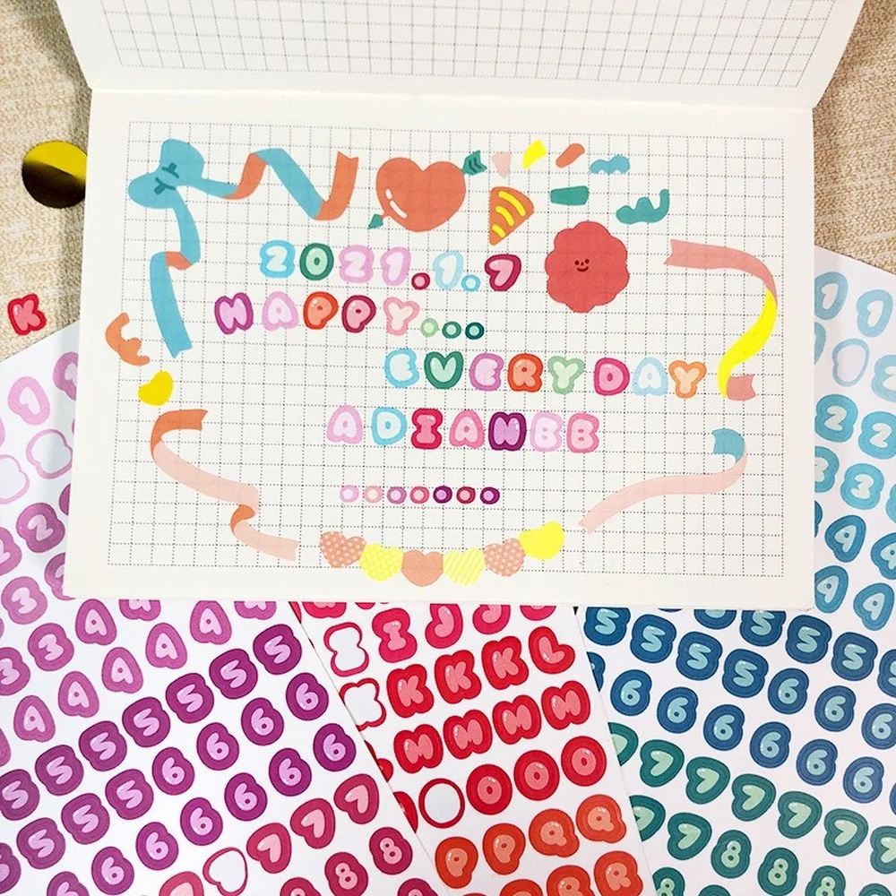 Наклейки с буквами алфавита самоклеящиеся водонепроницаемые