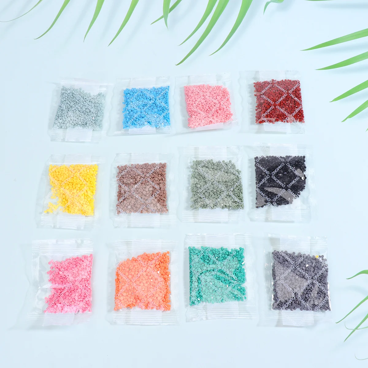 

Rhinestones Diamond Nail Painting Rhinestone Embroidery Crystal Resin Round Beads Flatback Stickers Cross Bling Stones Kit Flat