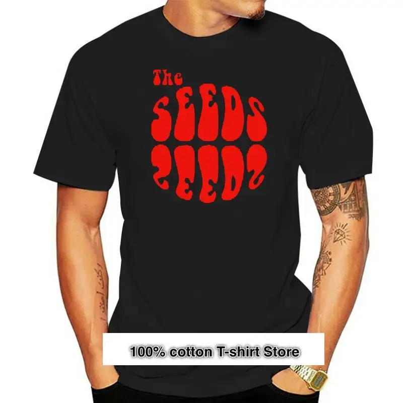 

Camiseta con Logo de The Seeds Band para hombre, camisa negra de tamaño S a 3Xl, para gimnasio y Fitness, de los 60