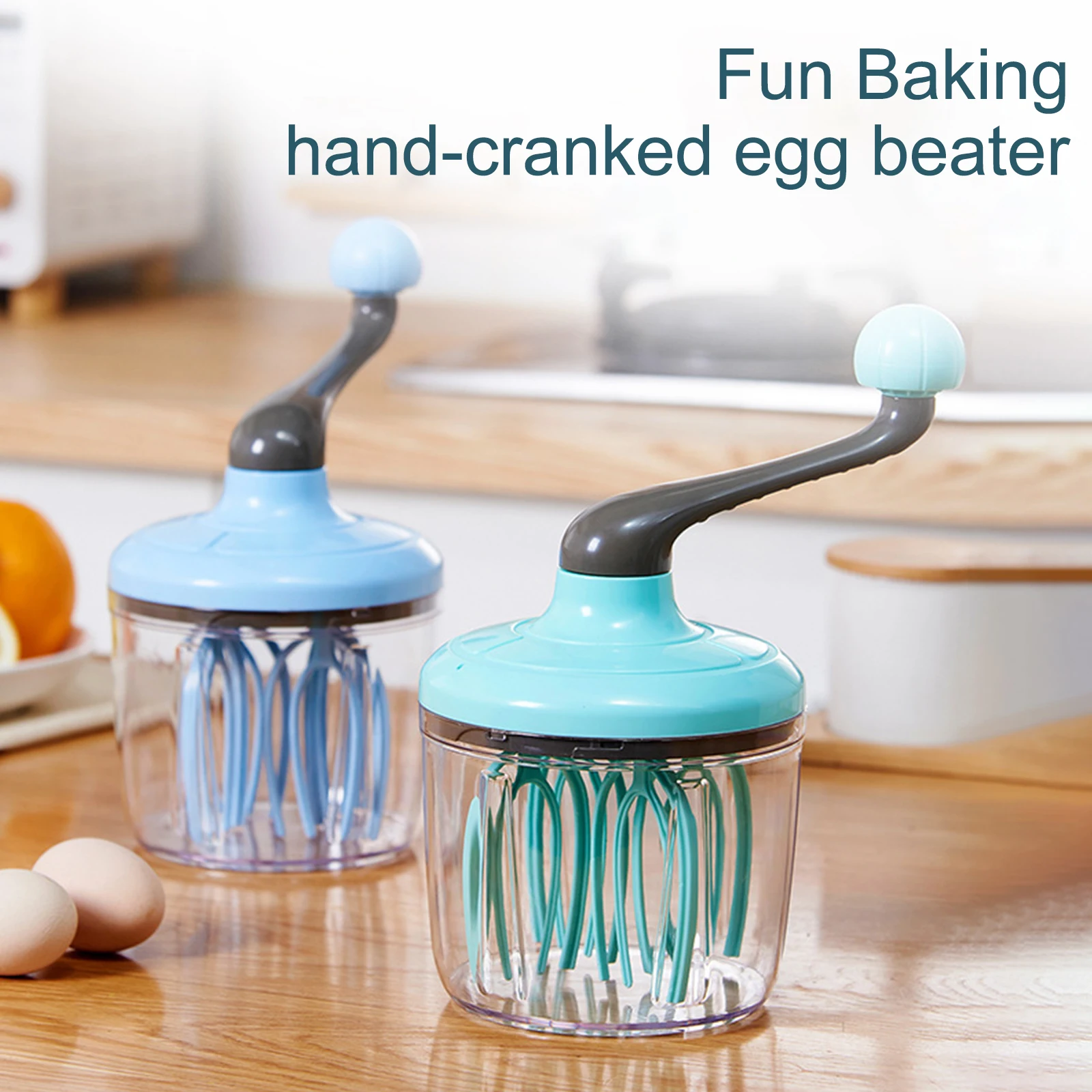 

Manual Whisk Egg White Cream Cake Egg Hand Mixer Hand Crank Beater Household Baking Tools Multifunctional Egg Beater Mixer
