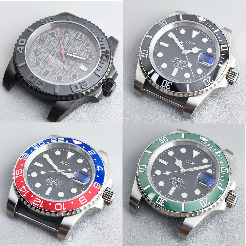 

40mm NH35 case men's watch Seiko NH35 movement stainless steel 904L sapphire glass nh36 watch dail C3 luminous