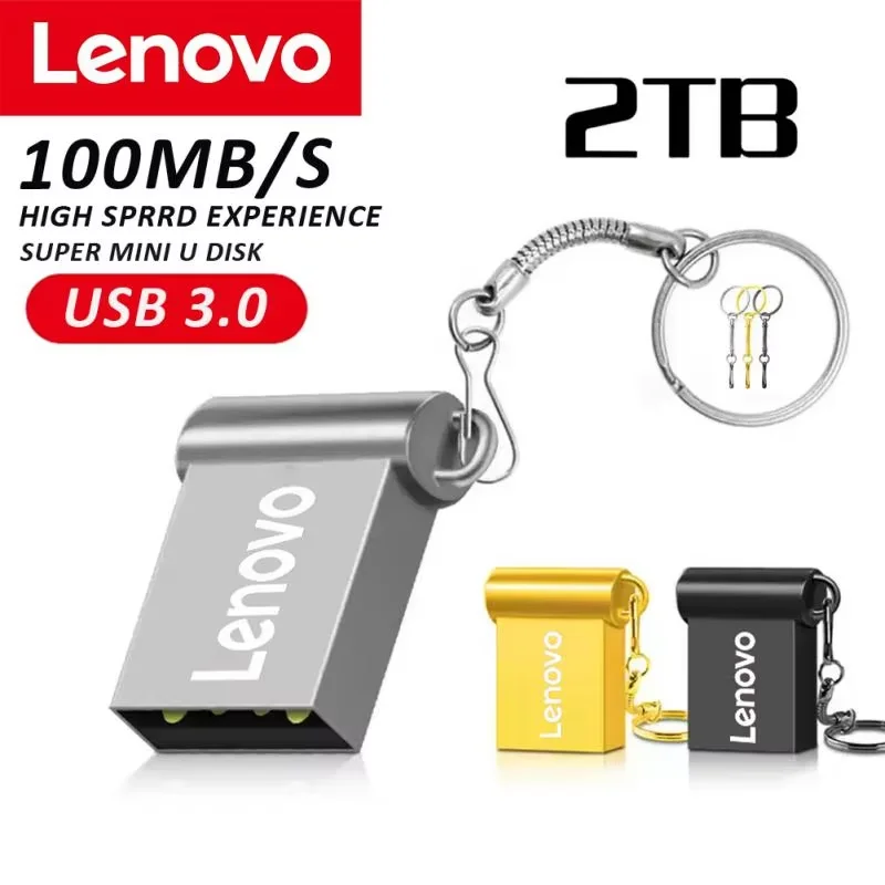 Флэш-накопители Lenovo 2 ТБ Usb 3 0 высокоскоростной металлический флеш-накопитель 1 512