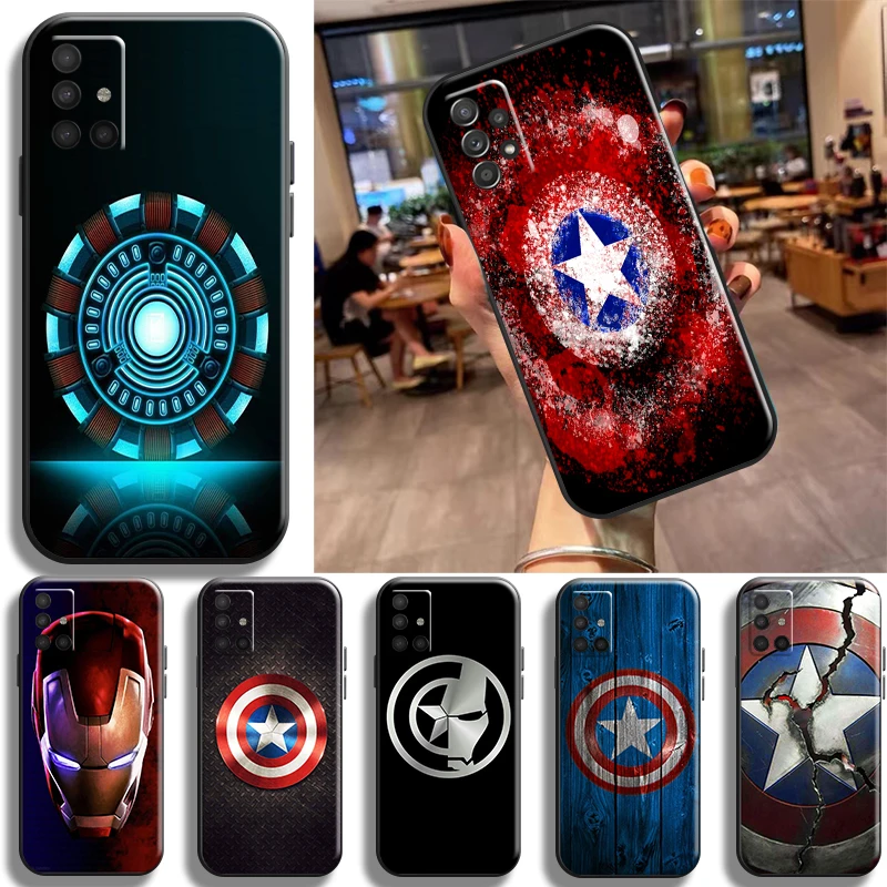 

Avengers Captain America Logo Phone Case For Samsung Galaxy A11 A12 A20 A21S A22 A31 A32 A42 A51 A52 A71 A72 4G 5G