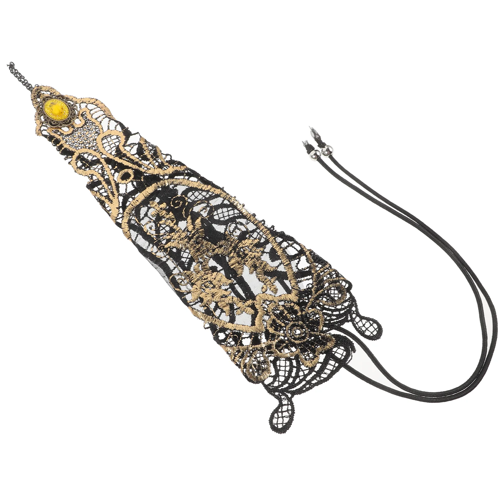 

Elbow Glove Lace Women Party Retro Long Gloves Stylish Finger Naked Gothic Eye-catching