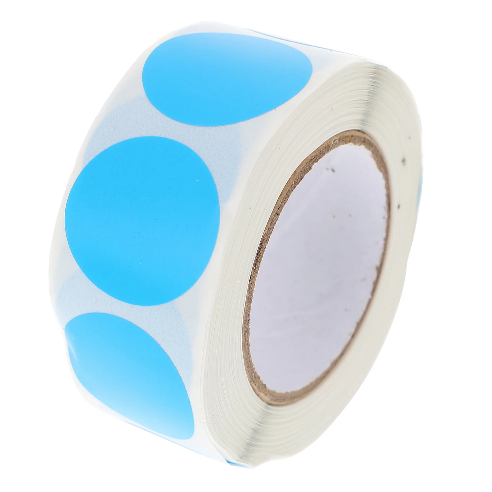 

1 Roll Self-adhesive Tag Stickers Bright Paper Labels Circle Stickers