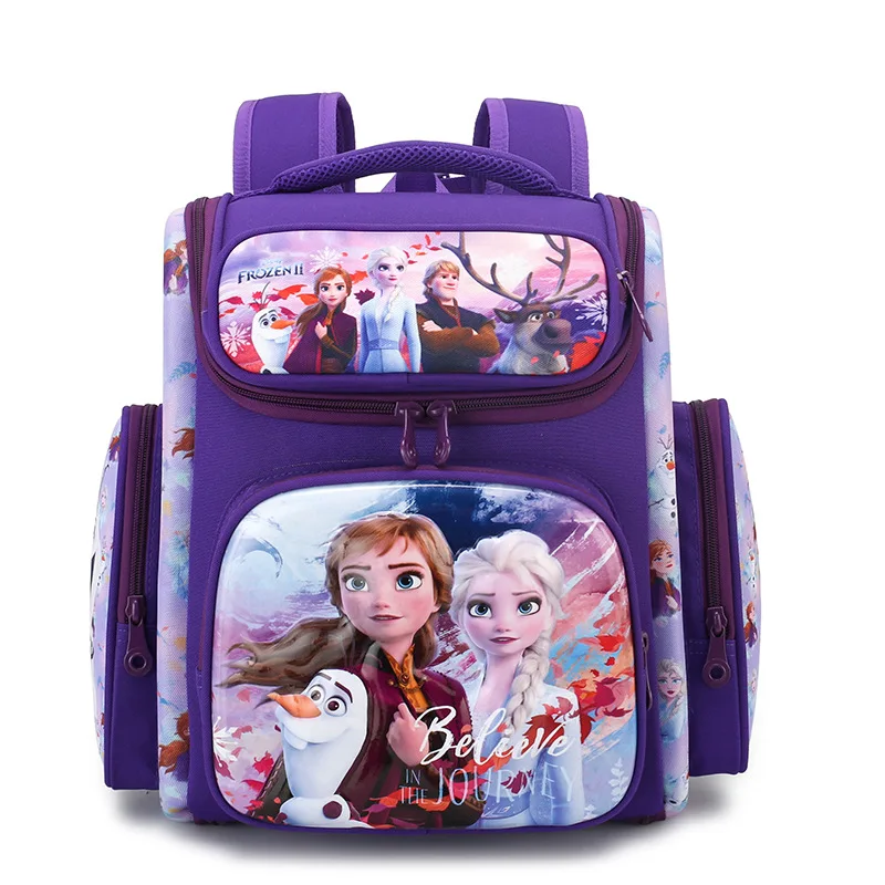 Disney Frozen Marvel School Bags For Boys Girls Grade 1-3 Elsa Spider Man Primary Student Shoulder Orthopedic Backpack Mochila