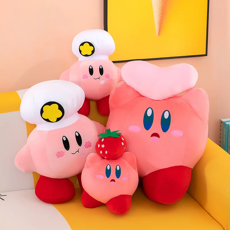 

Аниме Kawaii звезда Kirby мягкая плюшевая Милая мультяшная клубника плюшевый Кирби кукла мягкая подушка игрушки подарок на день рождения для дет...