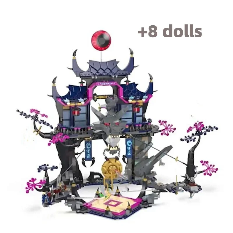 Креативные Строительные Блоки MOC Маска Ниндзя Волк Dojo Shadow Строительный Набор