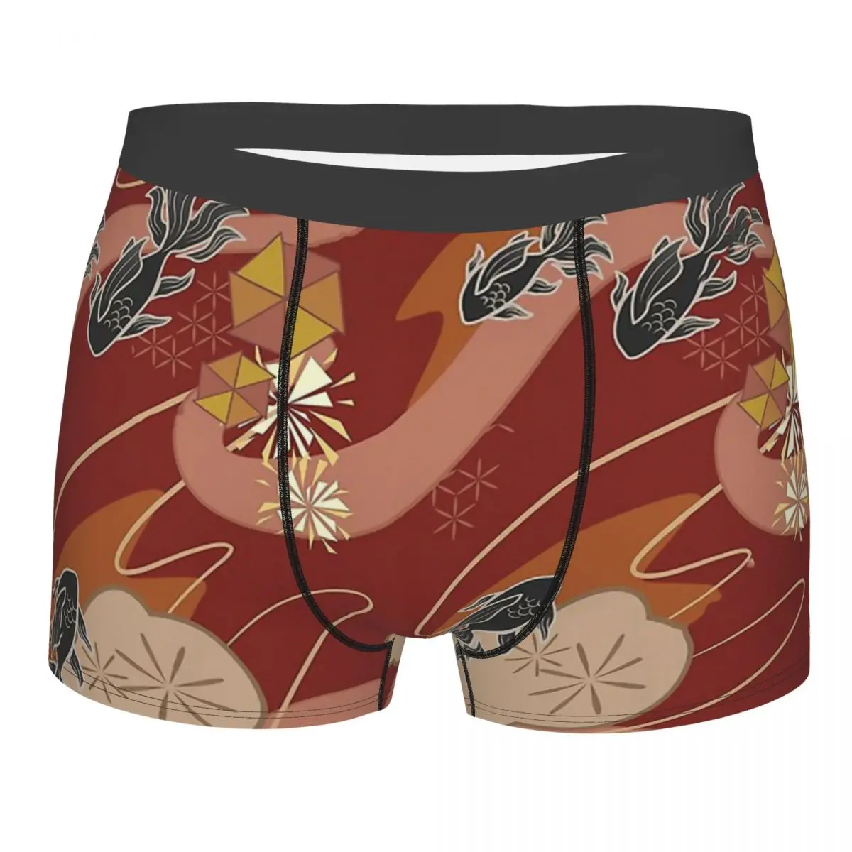 

Yoimiya Pattern Genshin Impact Anime Underpants Breathbale Panties Men's Underwear Ventilate Shorts Boxer Briefs