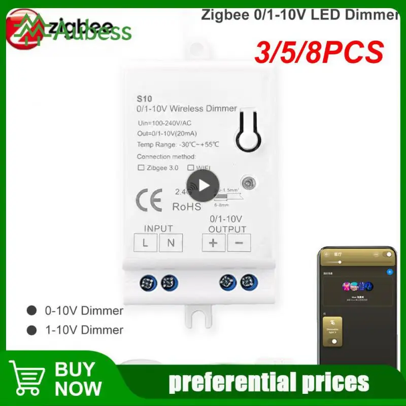 

3/5/8PCS Mini Dimming Controller Support Smartthings Lighting Adjustable Switch Wireless Remote Control Zigbee 3.0 Dimmer