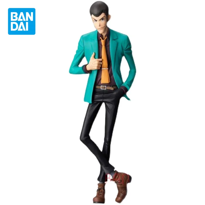 Фигурка аниме Bandai MSP Lupin III, оригинальная экшн-фигурка, подарок для детей, коллекционная модель, кукла с зеленым костюмом и орнаментом