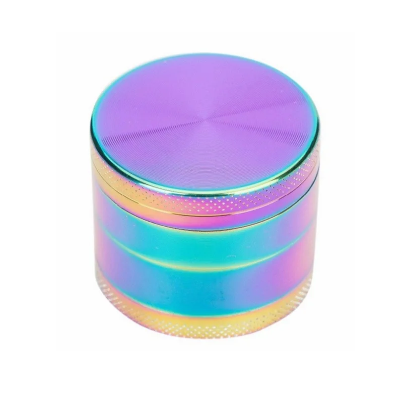 

Zinc Alloy Smoke Herb Grinder Mill Pepper Pot Spice 63mm 4 Layer Herbal Metal Tobacco Crusher Smoking Accessories