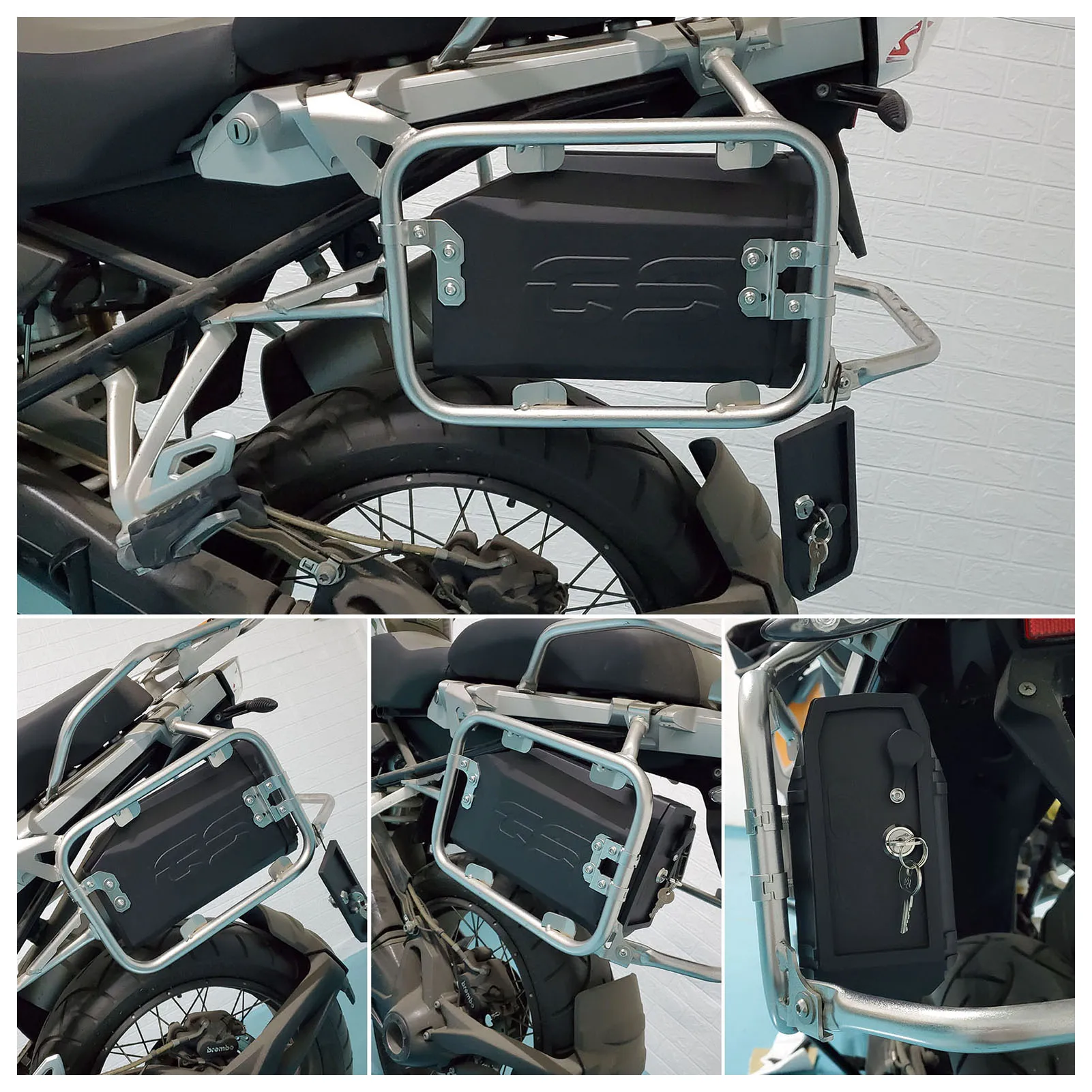 Ящик для инструментов мотоцикла левый боковой кронштейн с полипропиленовой