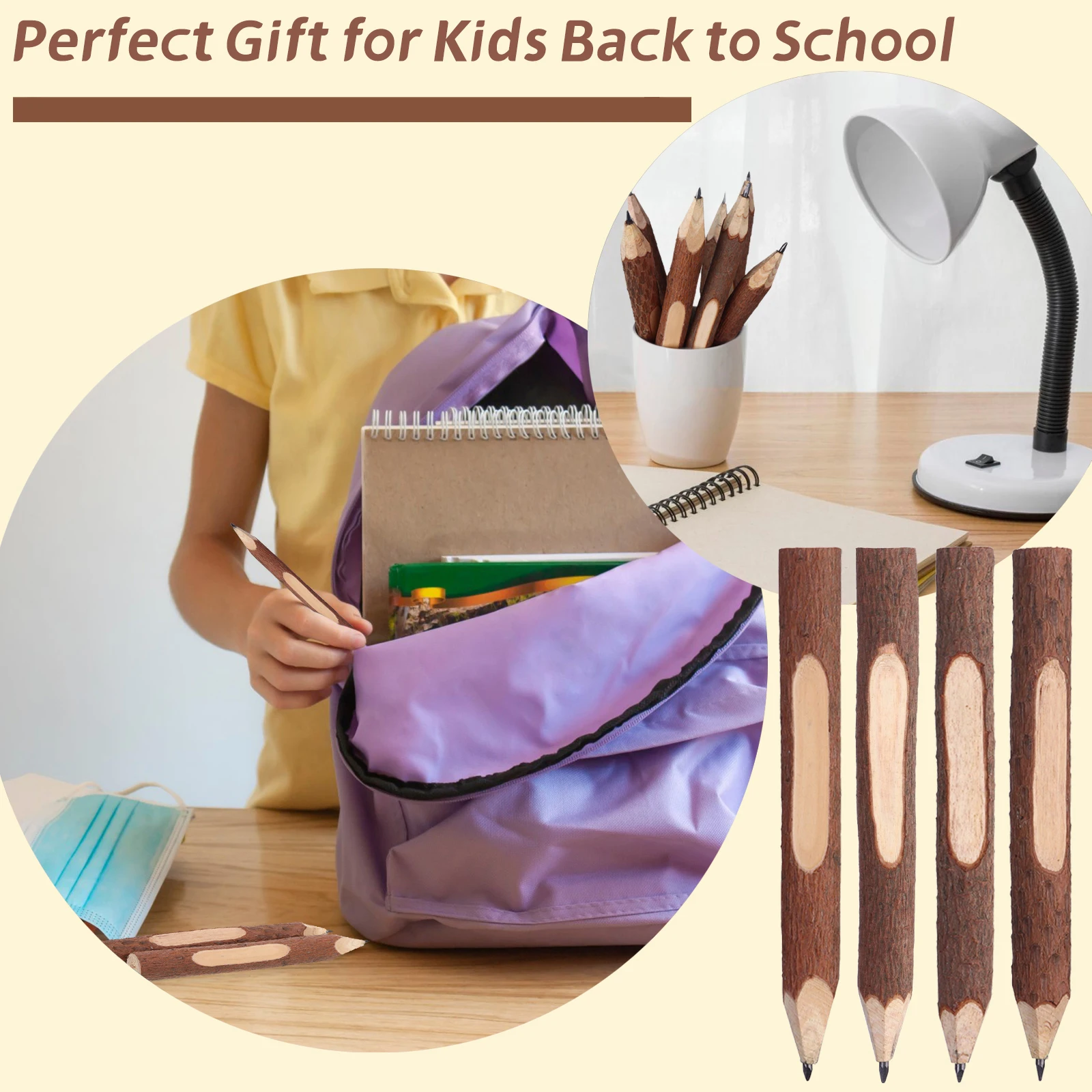 18 шт. графит holzbleyfte Naturstift Zweigzweigstifte Personifizierte Holzzweigstifte Holz