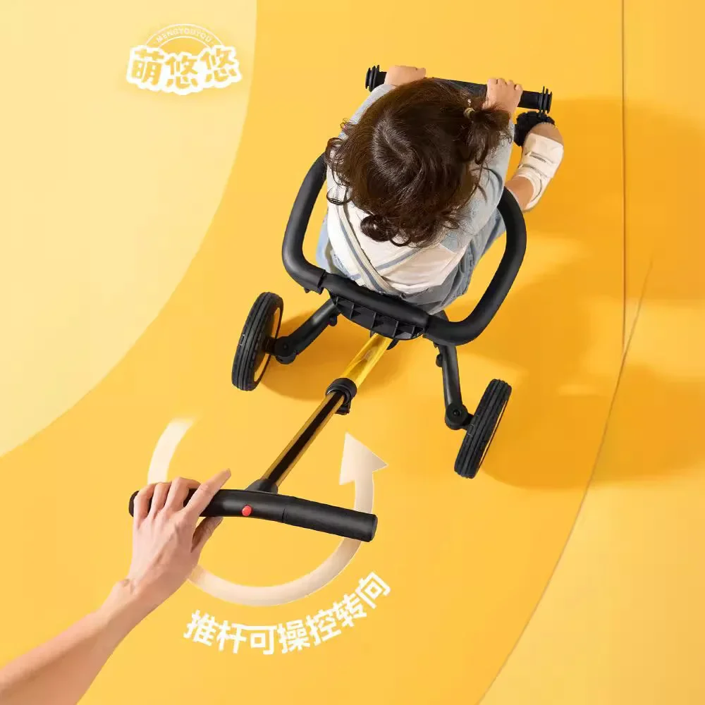 Children's Balance Bike Slide Three Wheeled Pedal Baby Learning Stroller