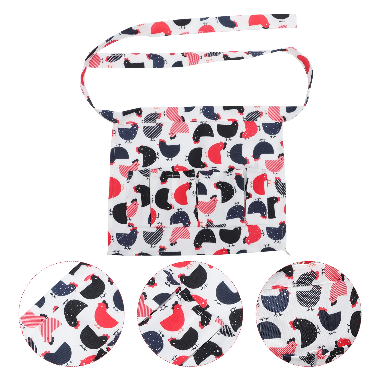 

1pc Simple Delicate Fashion Portable Egg Collecting Work Clothes Pocket Apron Pocket Apron