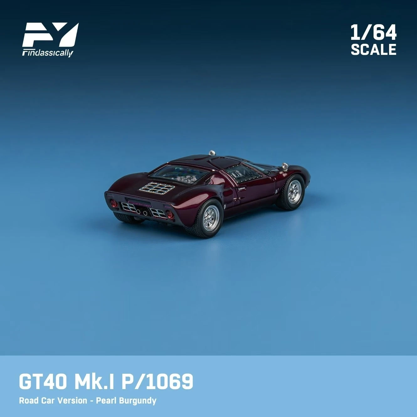 Фото Готовые акции Findclassically FY 1/64 GT40 MK I Коллекция Подарочная масштабная модель автомобиля №4