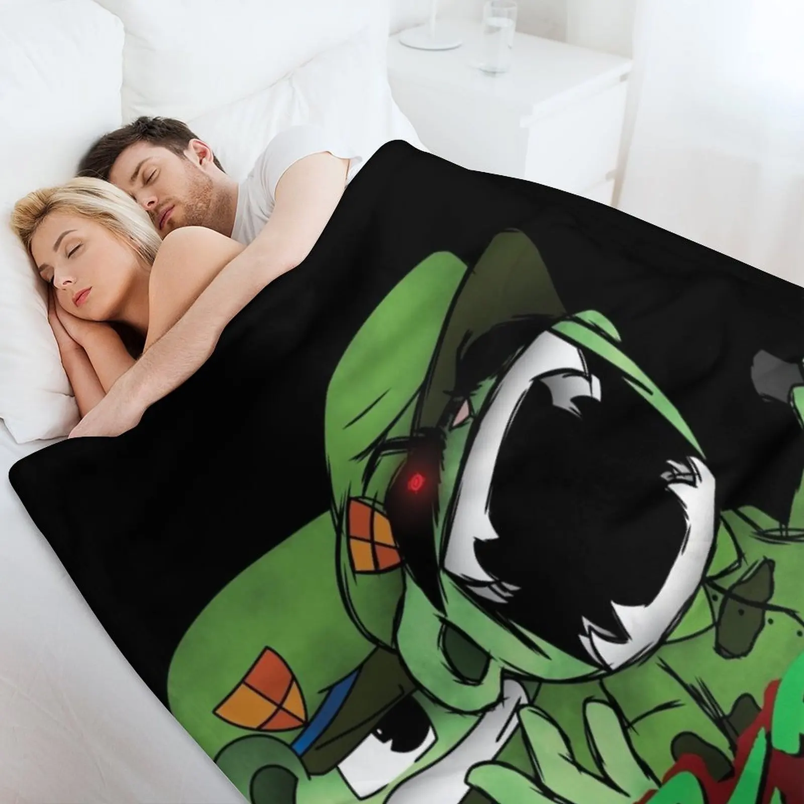 fnf htf Flippy против Fliqpy граффити Плед Пляжные движущиеся одеяла для волос