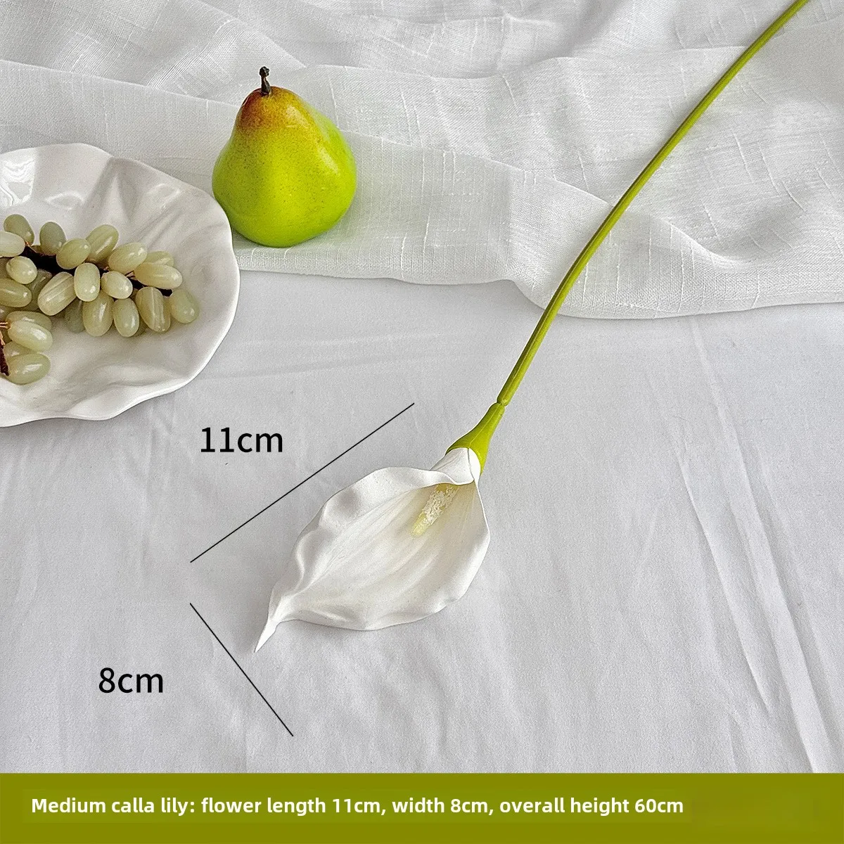 

Искусственные цветы каллы и лилии из шелка