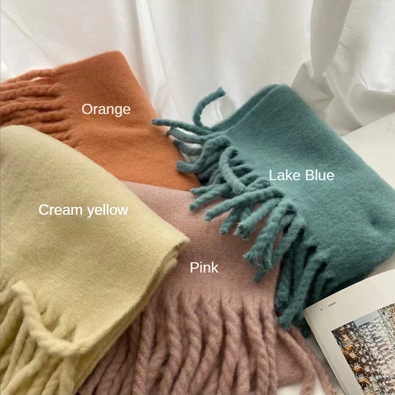 

Новинка 2022 клетчатый шарф в стиле пэчворк кашемировый мохер для женщин осенне-зимняя теплая шаль одеяло повязка на голову хиджабы