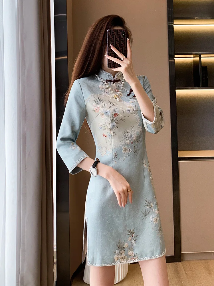 2023 Luna New Year Party Costume Chirpaur Cheongsam Qipao