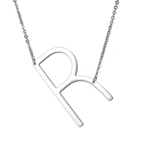 name necklace pendant stainless steel letter necklace jewelry r