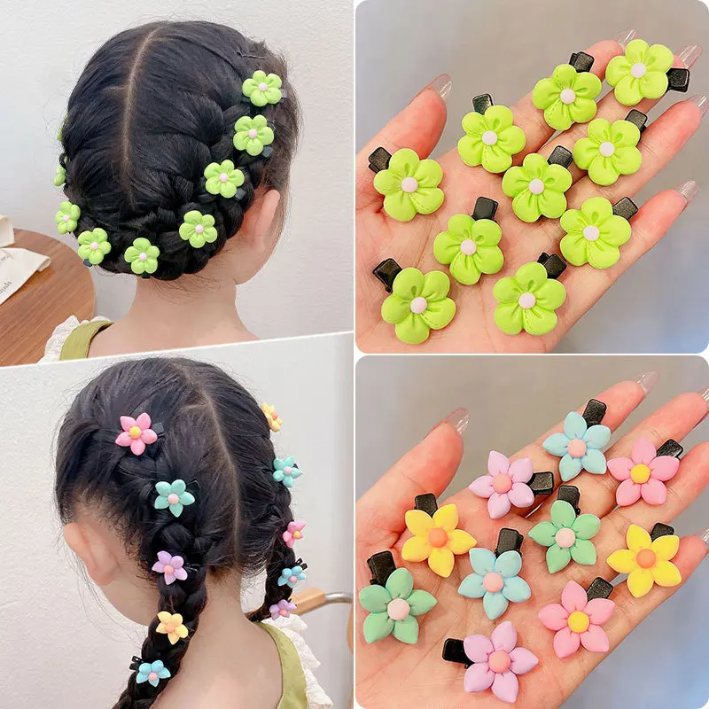 

30Pcs/Set Colorful Flower Mini Hair Clip Elegant Hairpin Hair Clip Styling Hair Accessories For Girls
