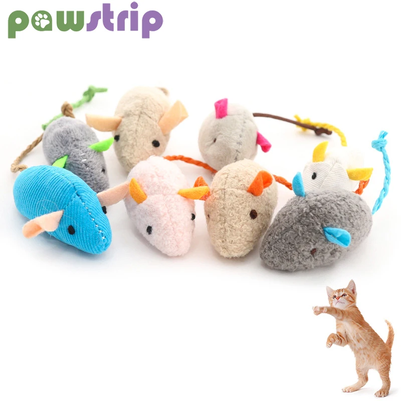 

3Pcs Funny Cat Mouse Toy Plush Simulation Mice Toys for Cats Interactive Chewing Toys Kitten Playing Training Toy Cat Supplies