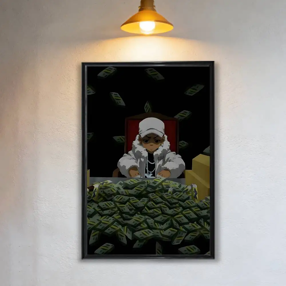 Фото Постер Trend Huey Freeman Boondocks HD Art, самоклеящийся, водонепроницаемый, для декора дома, гостиной, спальни, бара, эстетичный декор. №4