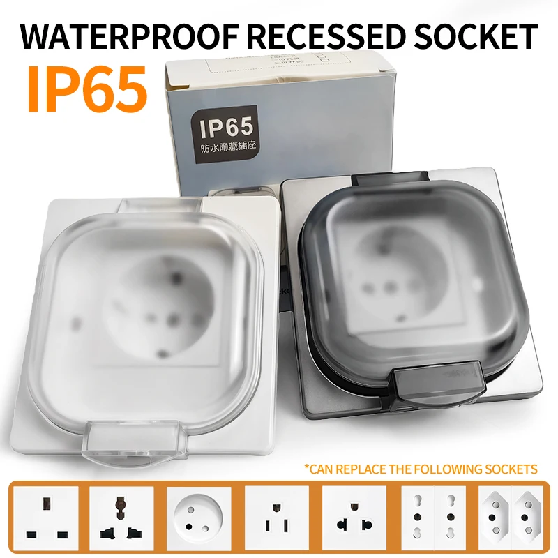 

Водонепроницаемая уличная розетка IP65 16А 250В