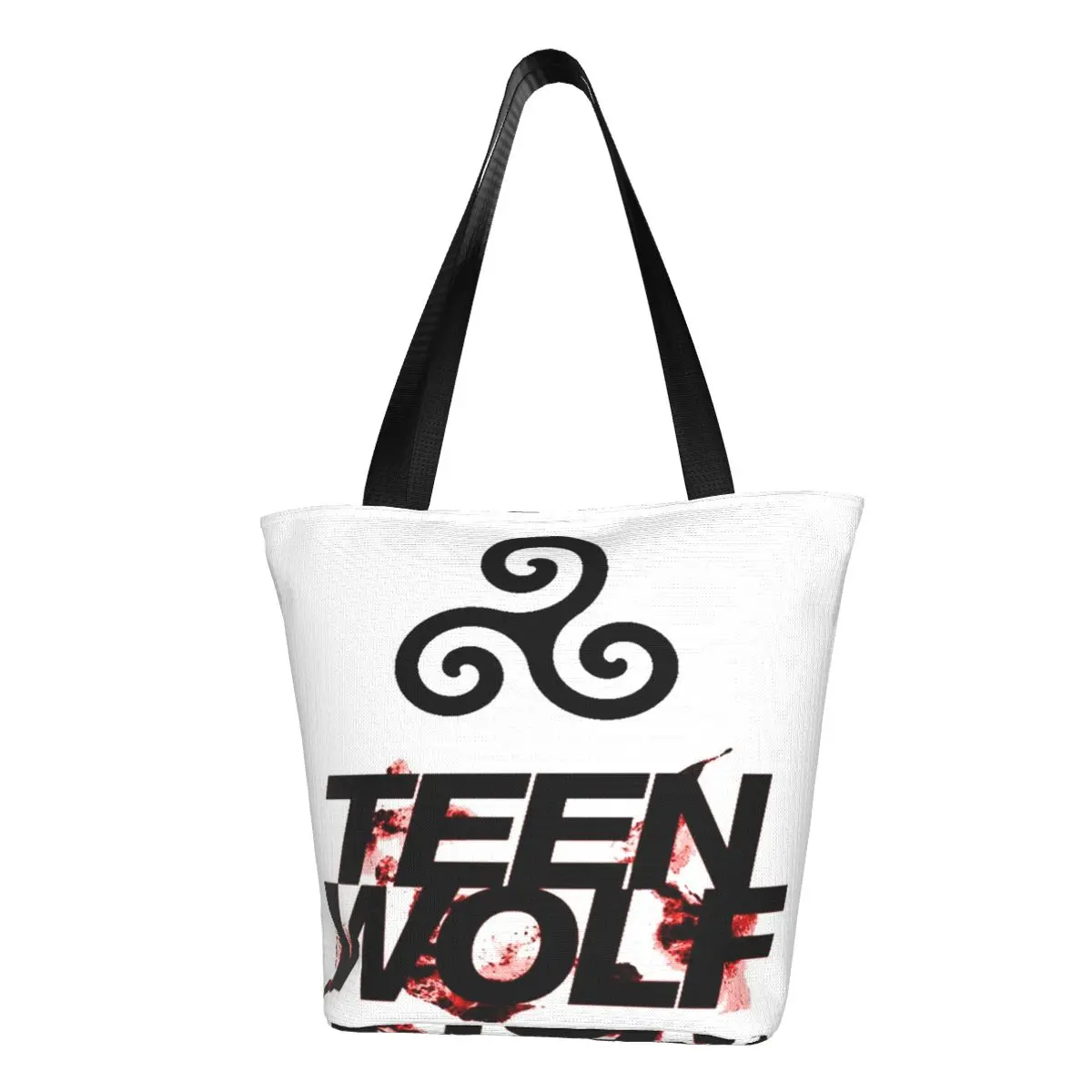 Повседневная Сумка-тоут через плечо Teen Wolf вместительная сумка с карманом на