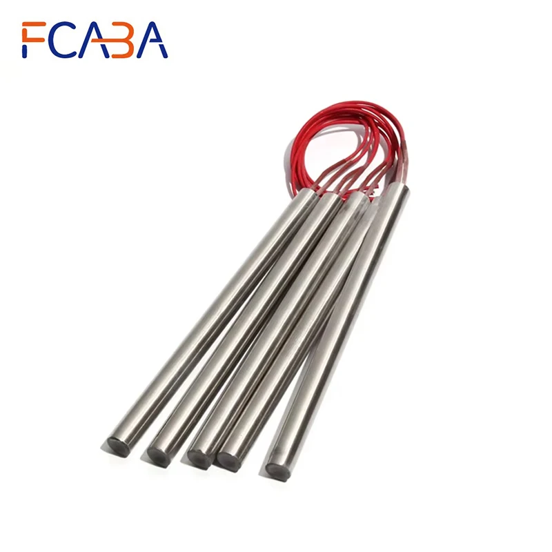 2 шт., 20 мм, 380 ~ 500 мм, электрический нагреватель картриджа для пресс-формы, нержавеющая сталь 201, 1900 Вт/2000 Вт/2100 Вт/2200 Вт/2500 Вт, цилиндрическая нагревательная трубка