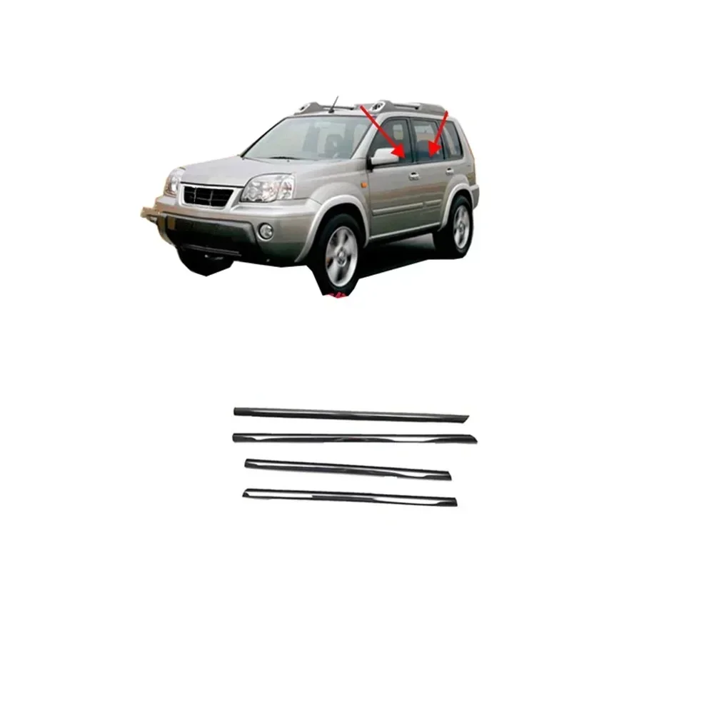 

4 шт. черный T30 наружное оконное стекло резиновое уплотнение для Nissan XTrail T 30 2001-2006 Защитное стекло для X-Trail 80821-8H300