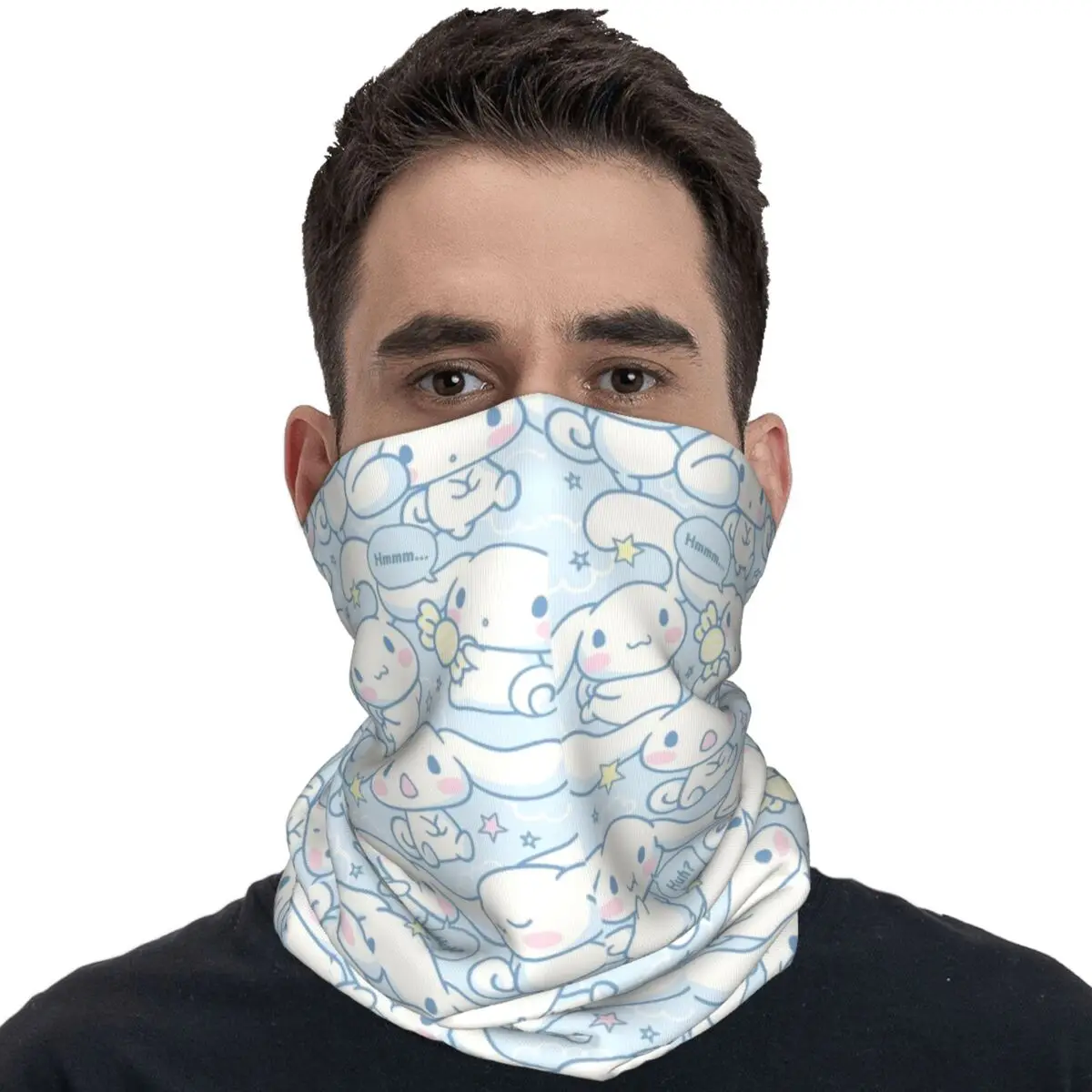 Модные ветрозащитные мужские маски для рыбалки Cinnamoroll мягкие теплые шарфы