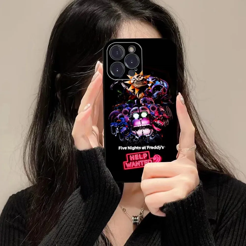 Чехол для телефона Five-Nights-At-Freddys F-Fnaf iPhone 16 15 14 13 12 11 Plus Pro Max XS XR SE Mini 8 7 мягкий